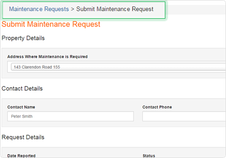 Send Maintenance Requests